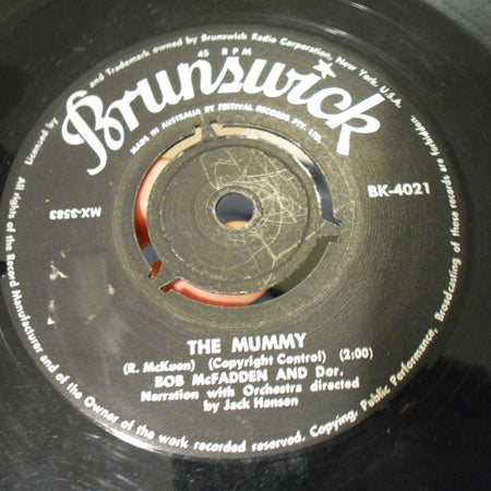 Bob McFadden & Dor : The Mummy (7", Bla)