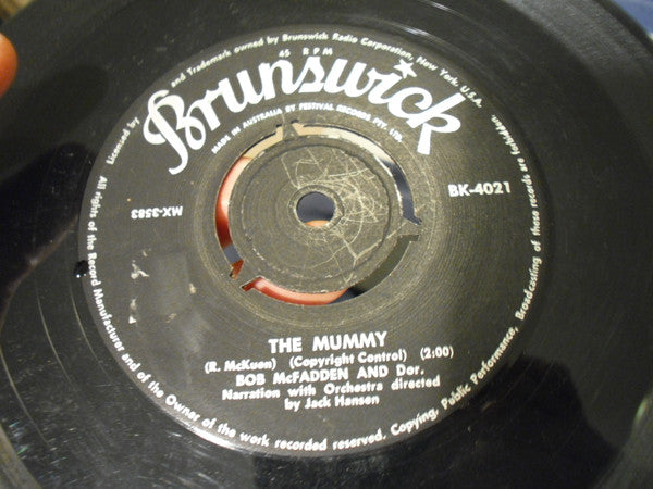 Bob McFadden & Dor : The Mummy (7", Bla)