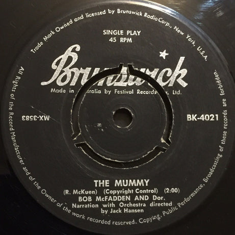 Bob McFadden & Dor : The Mummy (7", Bla)