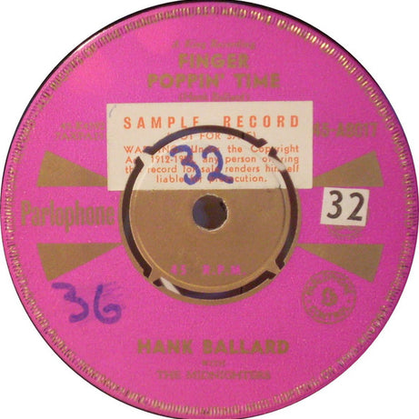 Hank Ballard & The Midnighters : Finger Poppin' Time (7")