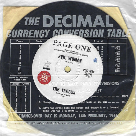 The Troggs : Evil Woman / Sweet Madeleine (7", Single)