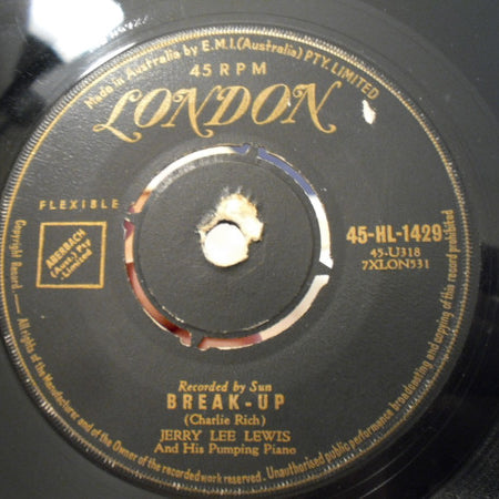 Jerry Lee Lewis : Break-Up (7", Single)