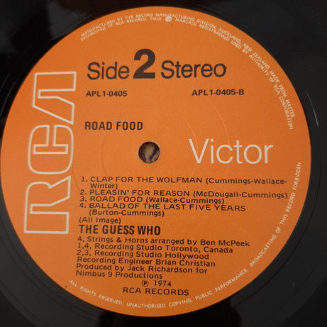 The Guess Who : Road Food (LP, Album)