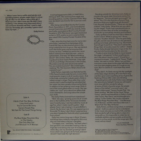 Dolly Parton : I Wish I Felt This Way At Home (LP, Comp)