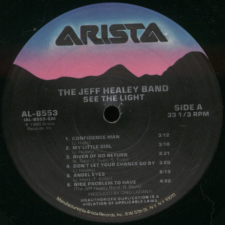 The Jeff Healey Band : See The Light (LP, Album, All)
