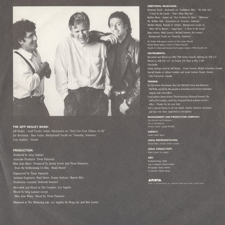 The Jeff Healey Band : See The Light (LP, Album, All)