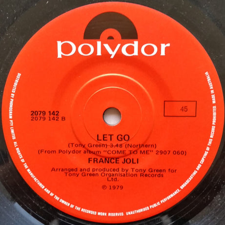 France Joli : Come To Me (7", Single)
