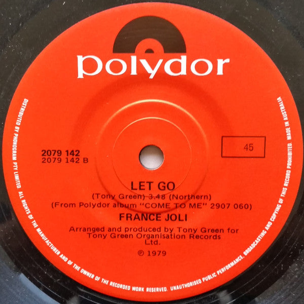 France Joli : Come To Me (7", Single)