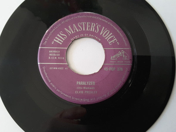 Elvis Presley : Paralysed  (7", Single)