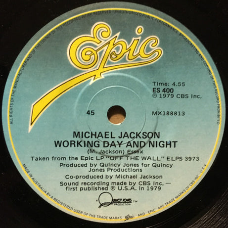 Michael Jackson : Rock With You (7", Single)