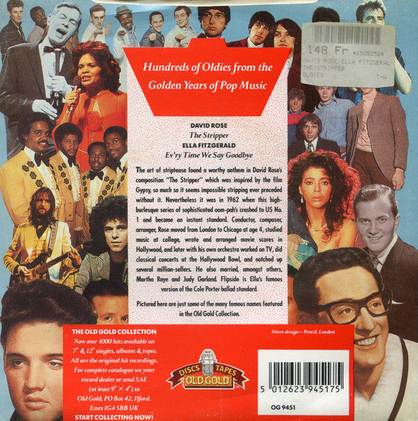 David Rose & His Orchestra / Ella Fitzgerald : The Stripper / Ev'ry Time We Say Goodbye (7", Single, Alt)