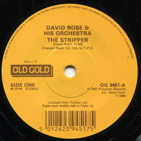 David Rose & His Orchestra / Ella Fitzgerald : The Stripper / Ev'ry Time We Say Goodbye (7", Single, Alt)