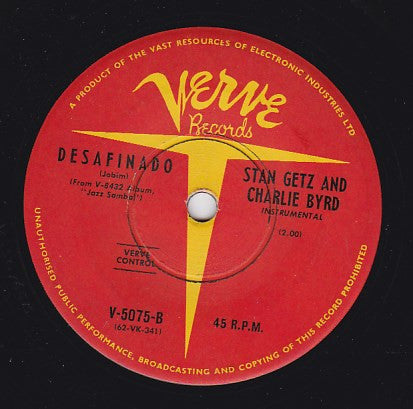 Stan Getz : Jazz Theme From Dr. Kildare (Three Stars Will Shine Tonight) / Desafinado (7", Single)