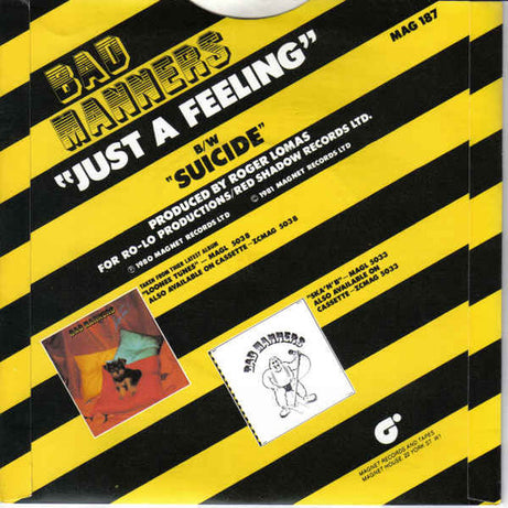 Bad Manners : Just A Feeling (7", Single, Sol)