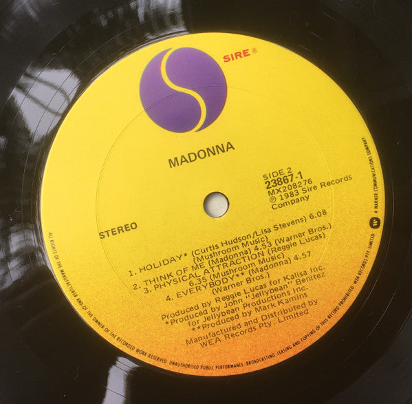 Madonna : Madonna (LP, Album, RP)