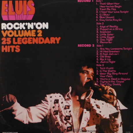 Elvis Presley : Rock 'N' On Volume 2  25 All-Time Rock 'N' Roll Hits (2xLP, Comp)