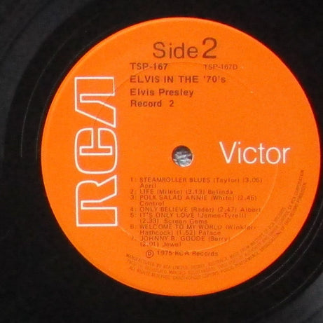 Elvis Presley : Elvis In The 70's (2xLP, Comp, Ora)