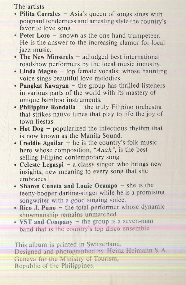 Various : Philippines (LP, Comp, Promo)