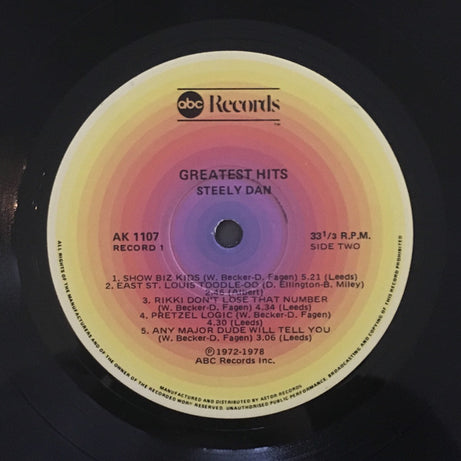 Steely Dan : Greatest Hits (2xLP, Comp, RE, RP, Gat)