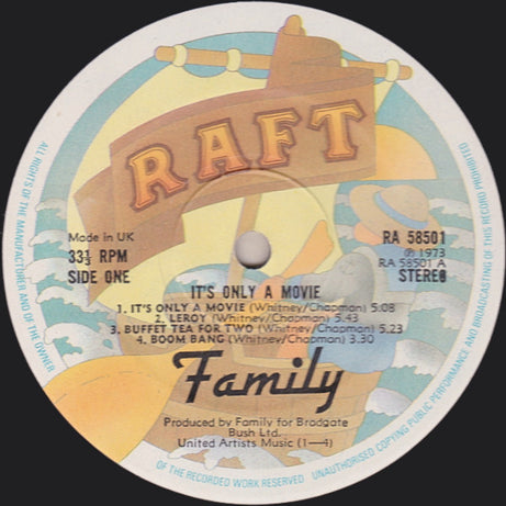 Family (6) : It's Only A Movie (LP, Album, RE)