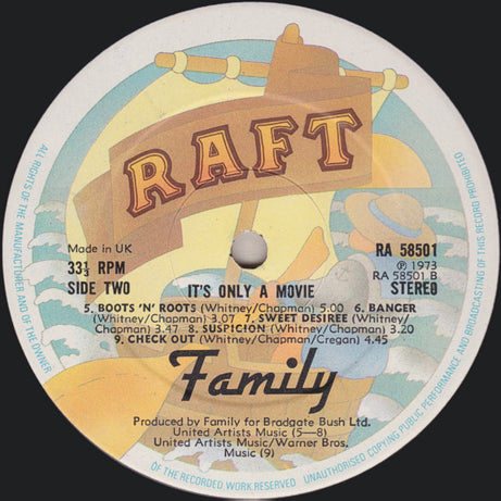 Family (6) : It's Only A Movie (LP, Album, RE)