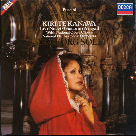 Puccini* - Kiri Te Kanawa, Leo Nucci, Giacomo Aragall, Welsh National Opera Chorus, National Philharmonic Orchestra, Sir Georg Solti* : Tosca (2xLP + Box)