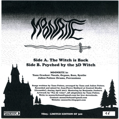 Moonrite : The Witch Is Back (7", Single, Ltd, Num, Red)