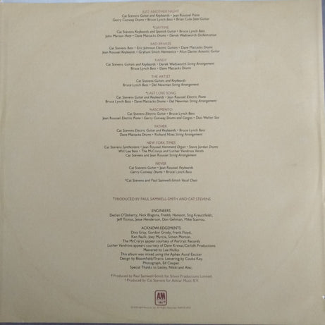 Cat Stevens : Back To Earth (LP, Album, Mon)