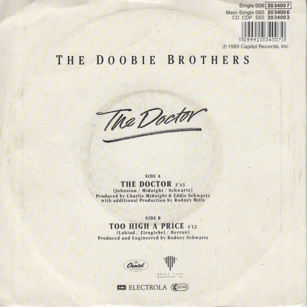 The Doobie Brothers : The Doctor (7", Single)