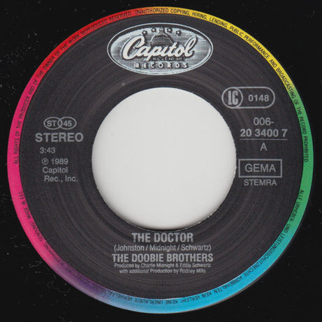 The Doobie Brothers : The Doctor (7", Single)