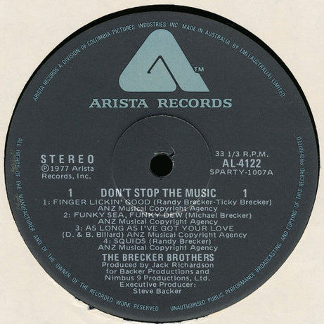 The Brecker Brothers : Don't Stop The Music (LP, Album)