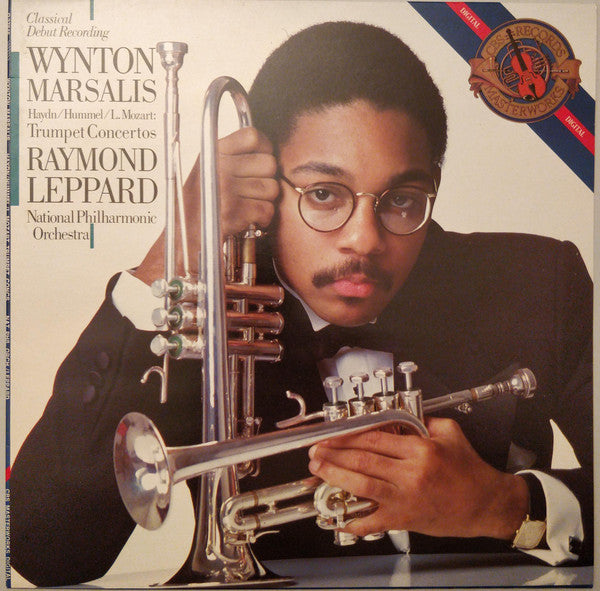 Joseph Haydn • Johann Nepomuk Hummel • Leopold Mozart, Wynton Marsalis, National Philharmonic Orchestra, Raymond Leppard : Trumpet Concertos (LP)