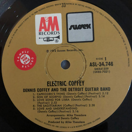 Dennis Coffey And The Detroit Guitar Band : Electric Coffey (LP, Album)