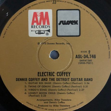 Dennis Coffey And The Detroit Guitar Band : Electric Coffey (LP, Album)