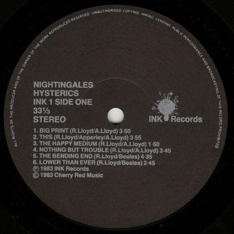 Nightingales* : Hysterics (LP)