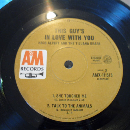 Herb Alpert : This Guy's In Love With You (7", EP, Mono)
