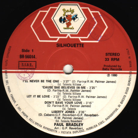 Paul Bradley* : Silhouette (LP)