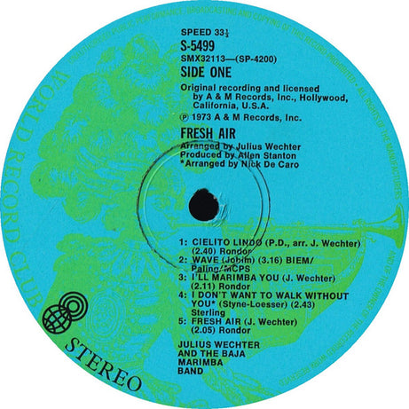 Julius Wechter And Baja Marimba Band : Fresh Air (LP, Album, Club)