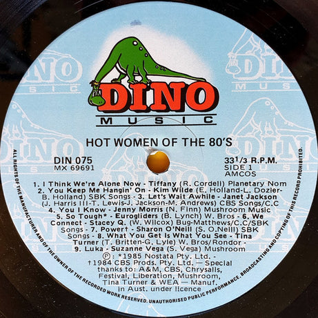 Various : Hot Women Of The 80's (LP, Comp)