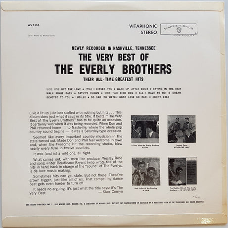 Everly Brothers : The Very Best Of The Everly Brothers (LP, Album)