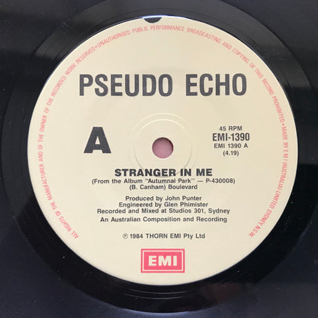 Pseudo Echo : Stranger In Me (7", Single)