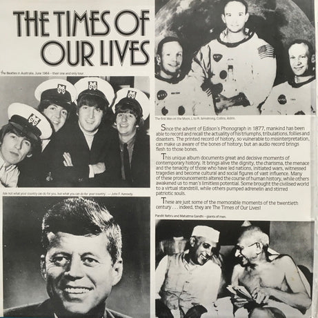 Various : The Times Of Our Lives (Twentieth Century Actualities Which Shaped History) (LP, Gat)