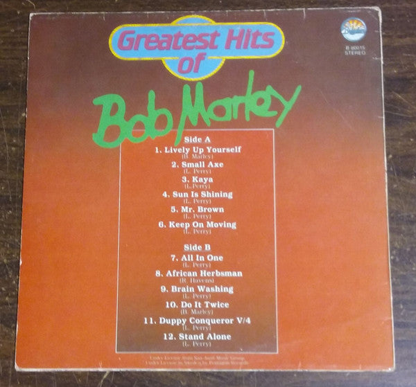 Bob Marley : Greatest Hits Of (LP, Comp)