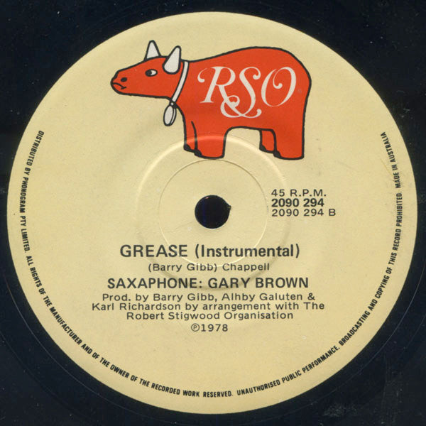 Frankie Valli : Grease (7", Single)