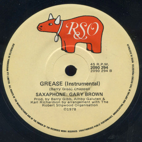 Frankie Valli : Grease (7", Single)