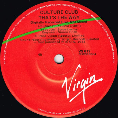 Culture Club : Karma Chameleon (7", Single)