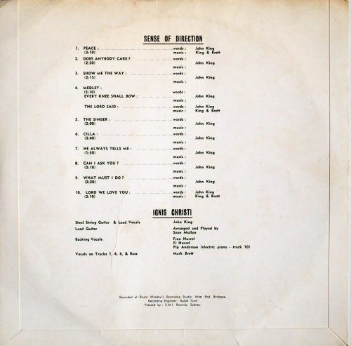 Ignis Christi : Sense Of Direction (LP, Album)