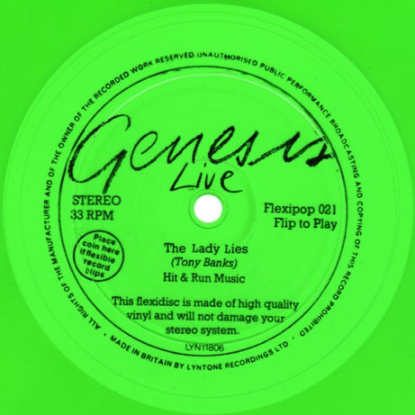 Genesis : The Lady Lies (Flexi, 7", S/Sided, Gre)