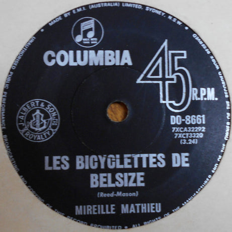 Mireille Mathieu : Les Bicyclettes De Belsize (7", Single)