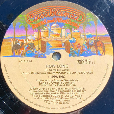 Lipps, Inc. : How Long (12", Single)